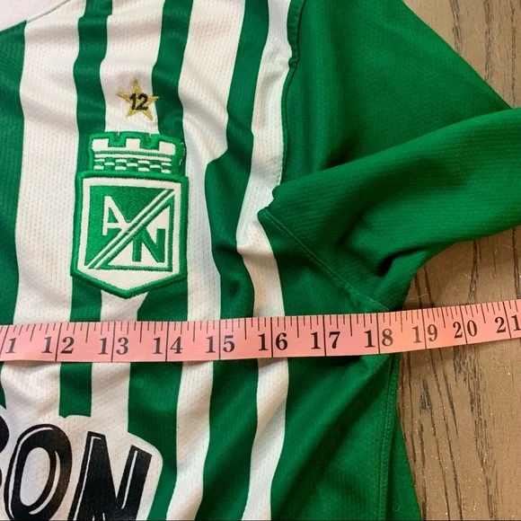 SOLD: Nike Dri-Fit Colombia Postobon Atletico Nacional Soccer Jersey Men’s Size - Picture 9 of 16